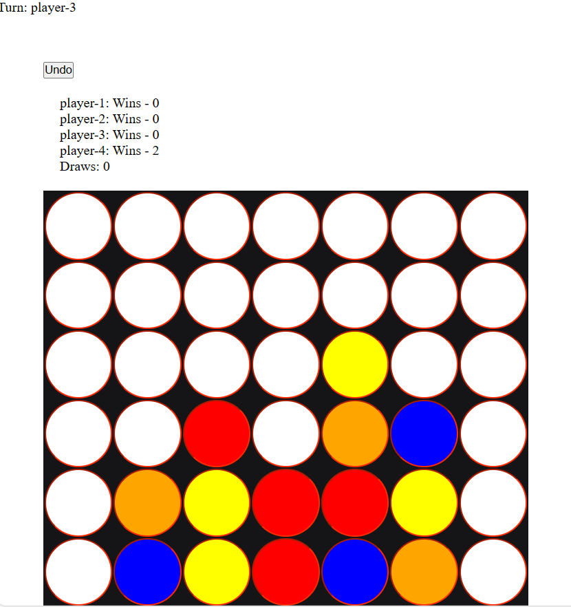 a photo of the connect four project